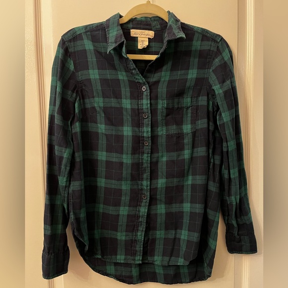 H&M Label of Graded Goods 100% Cotton Plaid Button Down Shirt - Picture 1 of 5